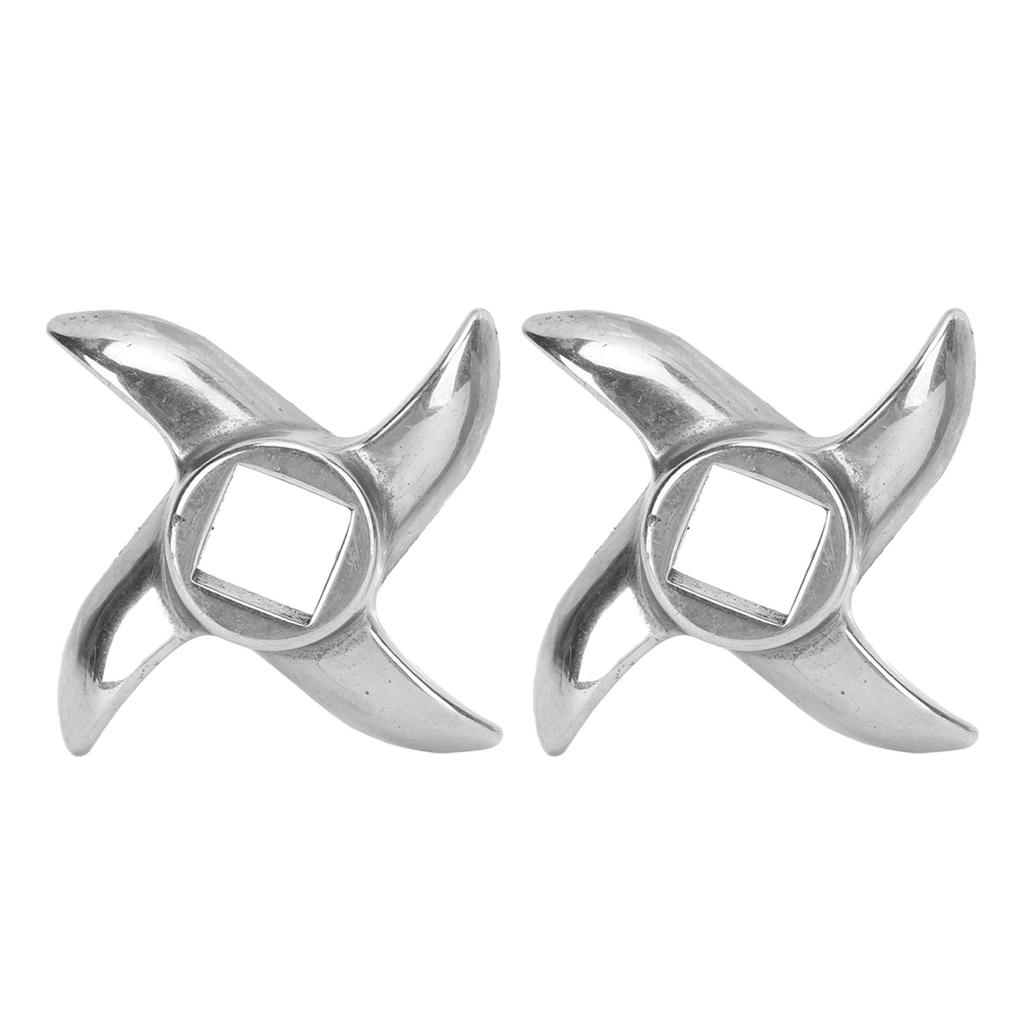 2 Pcs Meat Grinder Blades Stainless Steel Meat Grinding Blades Replacement Meat Mincer Blades