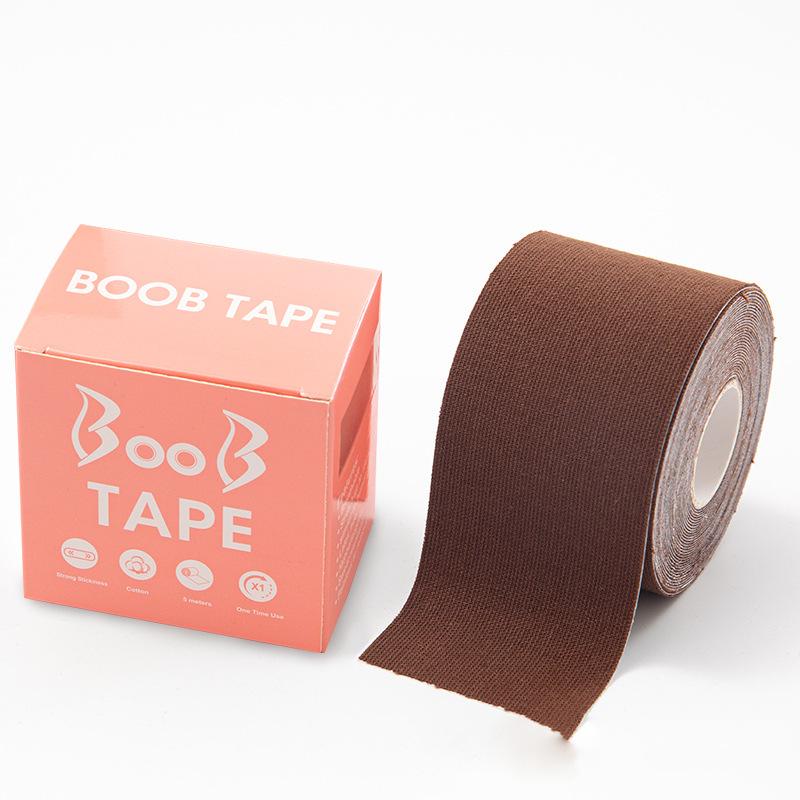 Elastic Fabric Breast Lift Tape: Transparent, Breathable, Cuttable, Anti-Sweat, Sports-Ready Bra Pads for Women.
