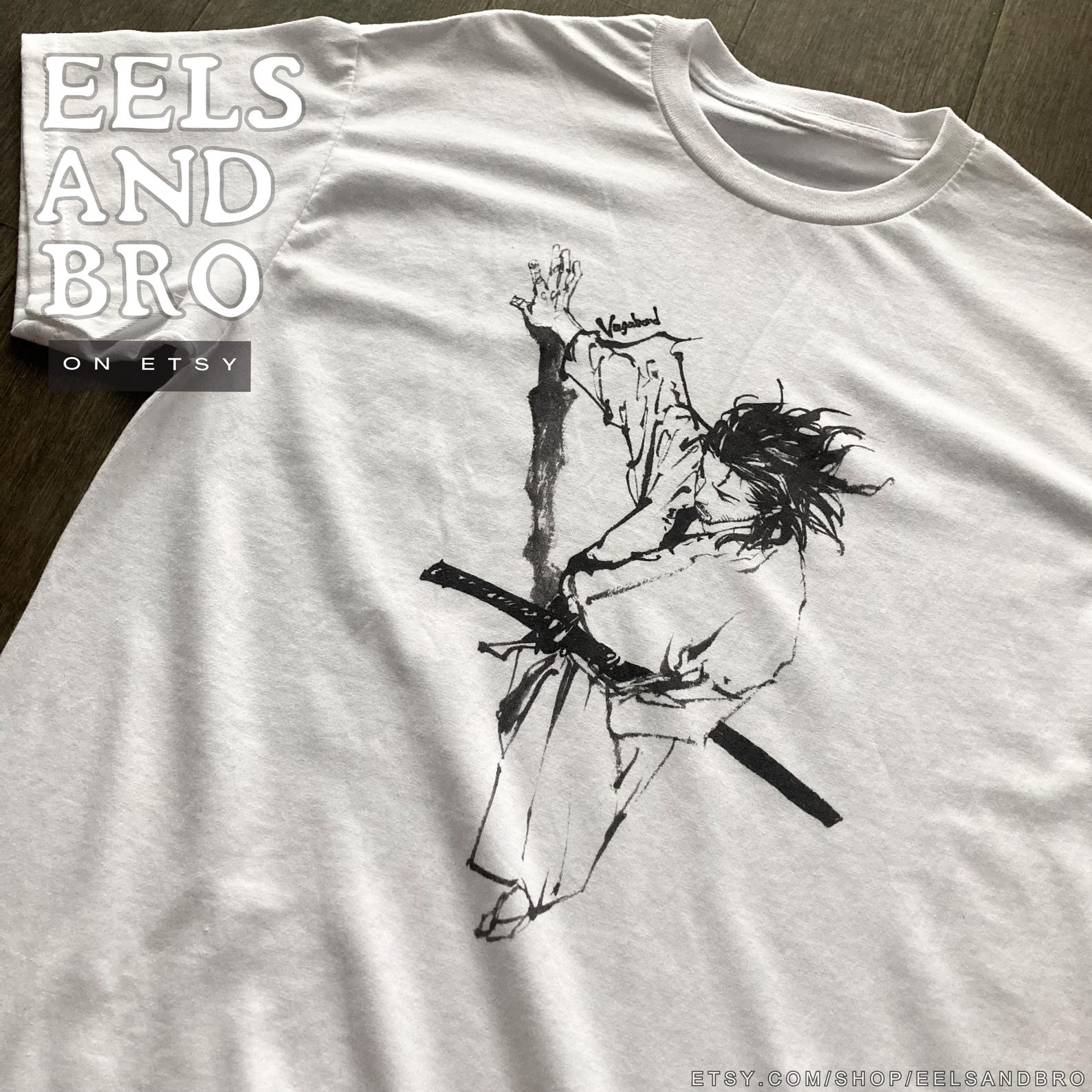 Miyamoto Musashi VAGABOND tshirt (Choose your tshirt preference!) S