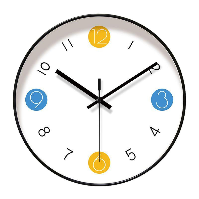 Minimalist Wall Clock Silent Wall Watch Modern Color Block Art Home Decor Creative Gift For Minimalist Lovers