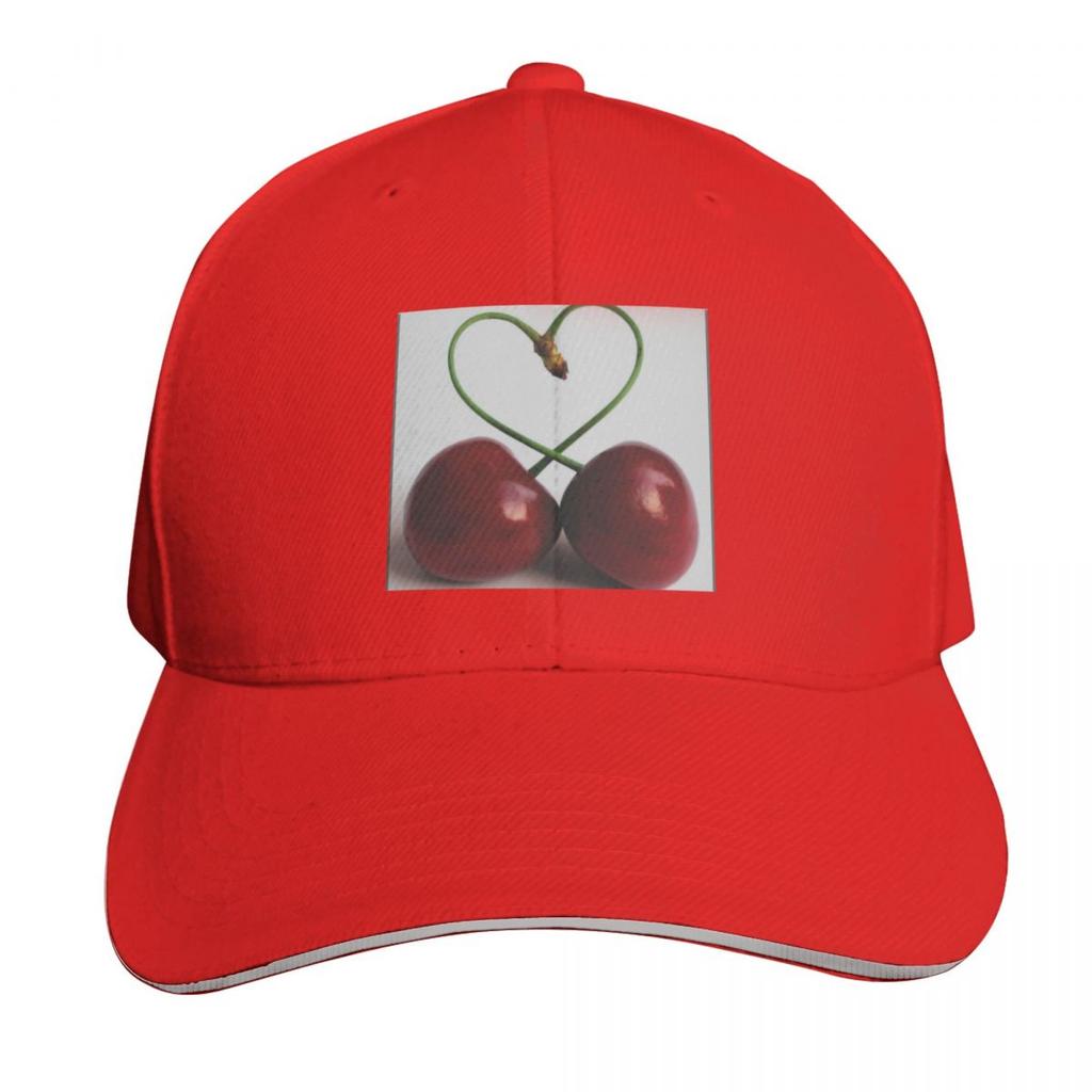 Cherry in love Baseball Cap sun hat Fishing cap Luxury Unisex Hat beach hat Unisexs Baseball Womens