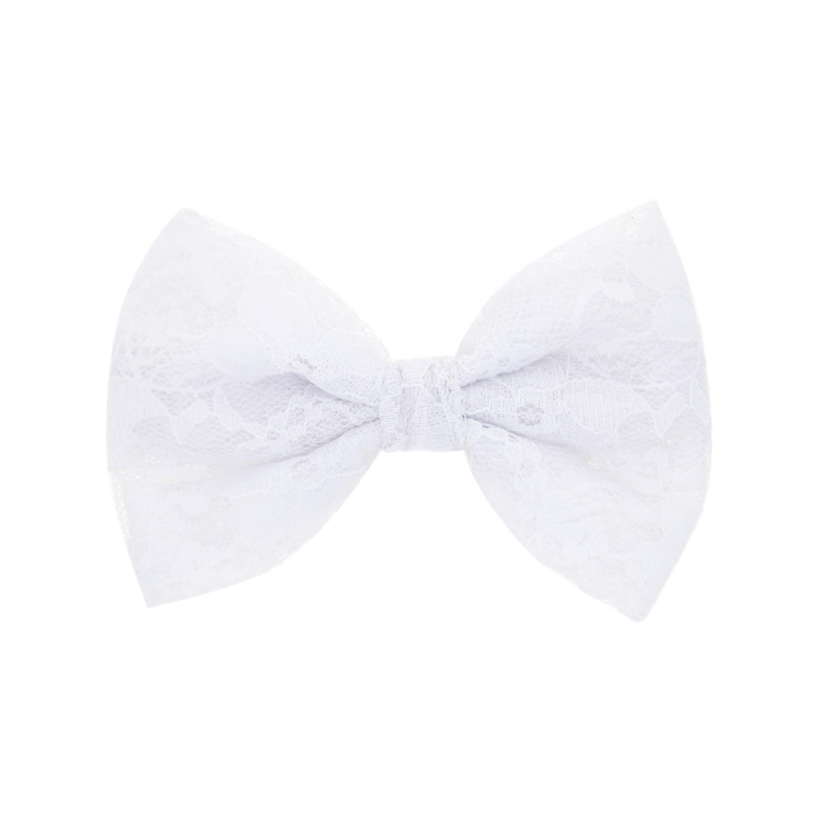 

1PC Toddler Kids Solid Lace Bowknot Hairpin Hair Clip Accessories