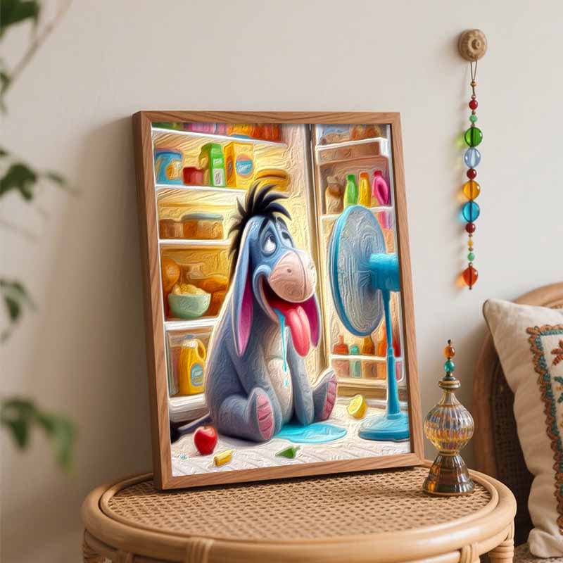 Disney DIY Painting Kit Eeyore Cool Fan Classic Style Home Decor Craft Gift Idea Perfect Gift For Fans Art Lover Painting Decorating