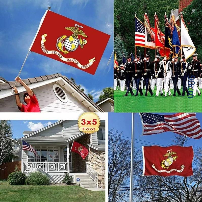 Marine United States Corps Eagle Pattern Military Flag Outdoor Decoration Gift