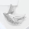 Contemporary Swallow Brooch Lightweight Alloy Jewelry With Polished Texture Gift For Birthdays Anniversaries Event