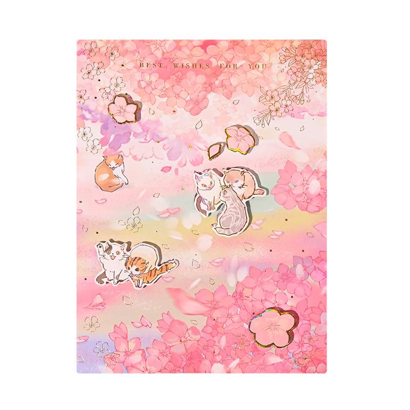 Moonlit Deer Resting 3D Greeting Card - Christmas, Birthday, & Special Occasion Ins Style Creative Card