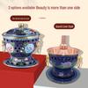 Commercial Single-Serving Enamel Alcohol Copper Hotpot