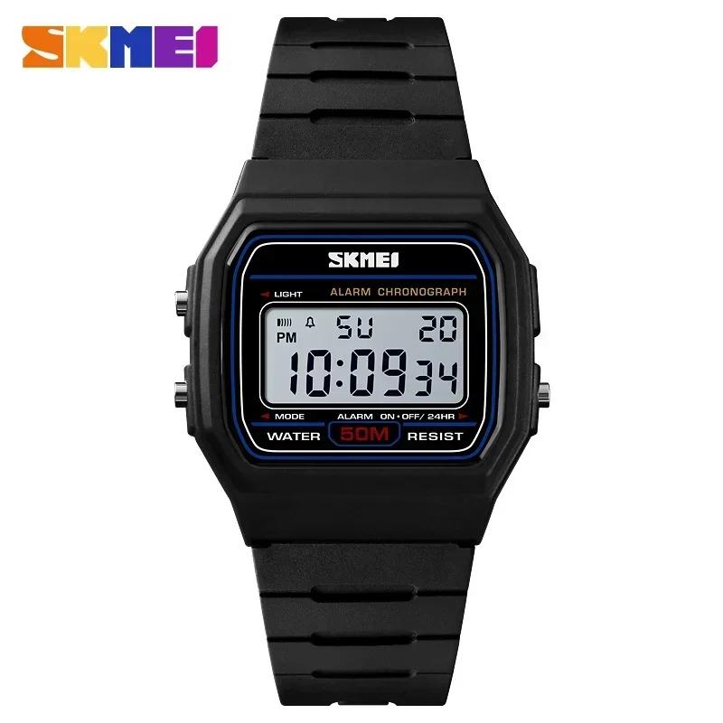 SKMEI 1412 Sport Paar Uhren Relogio Feminino Mode Damen Digitale Uhr Wasserdicht Anzeige Datum Woche Damen Armbanduhr