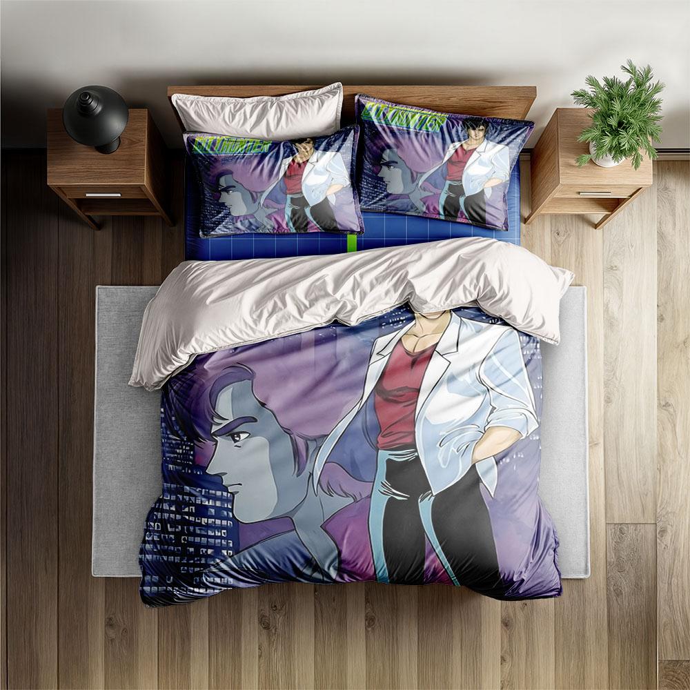City Hunter Bettbezug-Set King Queen Double Full Twin Einzelgröße Bettwäsche-Set