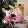 Pink Doll Decoration Plush Tree Hanging Decoration Party Supplies Christmas Tree Pendant  Gift
