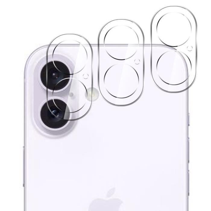 Protection Objectif Verre Trempé - BOOLING - pour iPhone 16 Plus Lot de 3