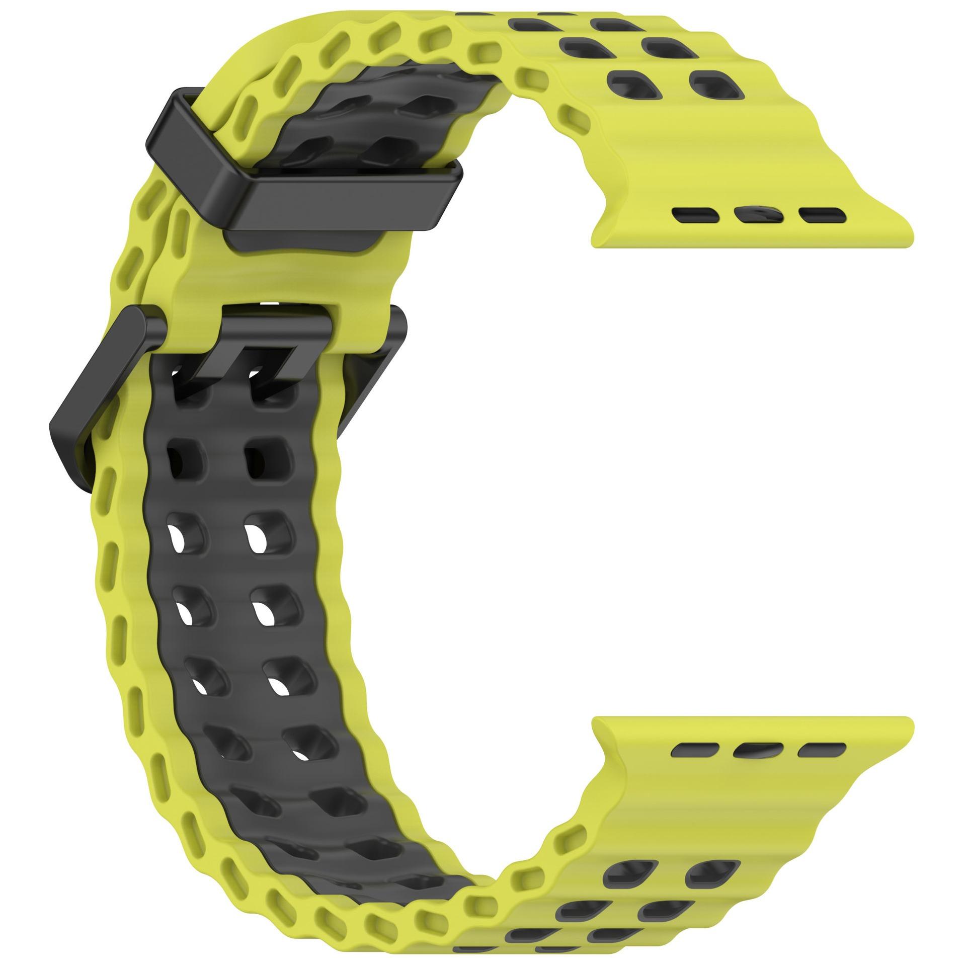 

Океанический силиконовый ремешок для Apple Watch Ultra 2 49 мм, дышащий браслет для iWatch Series 10 46 мм 9 8 7 6 SE 45 мм 44 мм 42 мм Ultra1/2 49mm