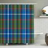 Blue Red Green White Plaid Shower Curtain Bath Waterproof Decorative Plastic Rod Pocket Home Decor (180X245Cm)