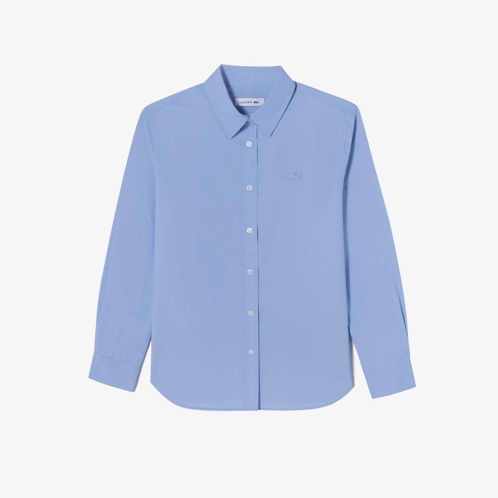 [lacoste] Women's Poplin Solid Shirt CF694E-56GAEY