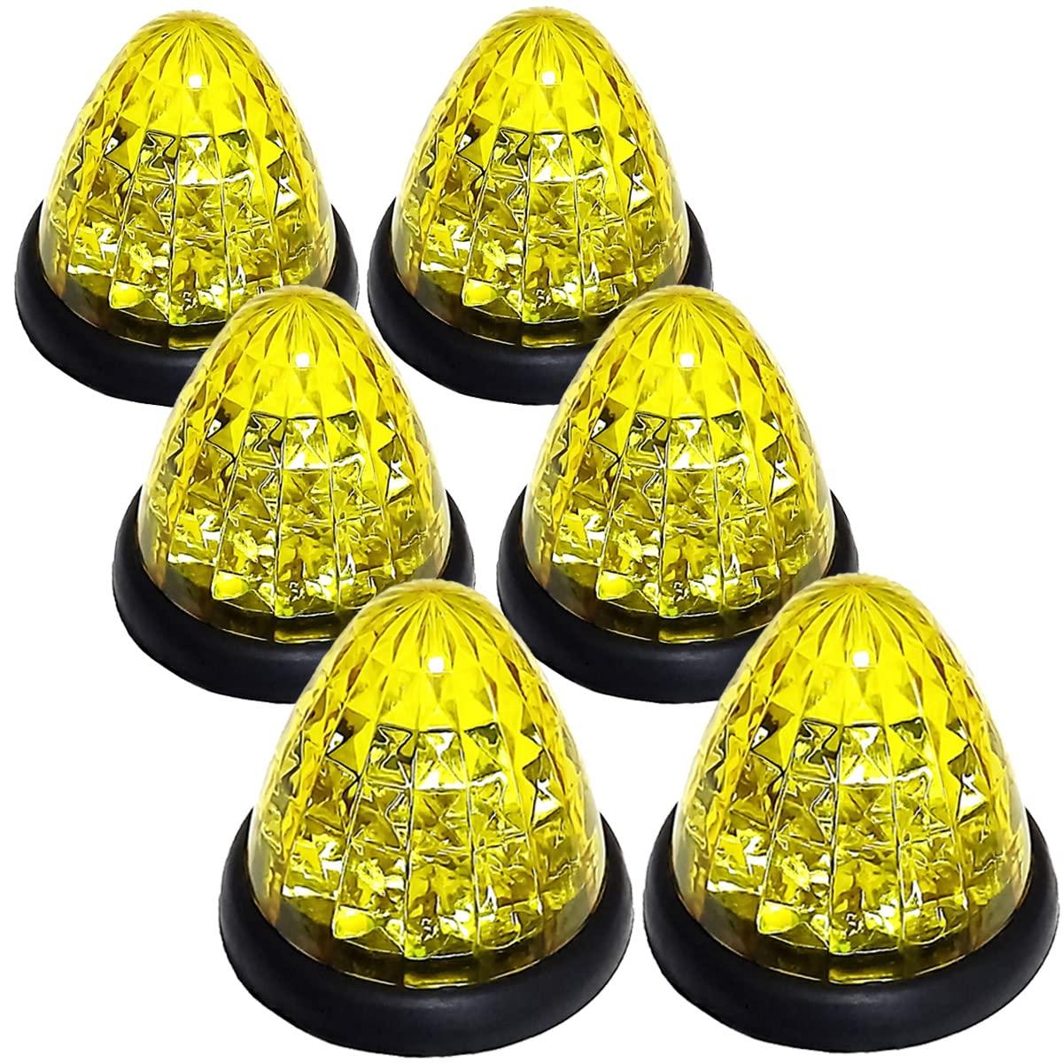 

Customize Truck LED Side Marker 16 Color Set of 6 Lamps, LEDs, 24V, Lens, (Yellow)