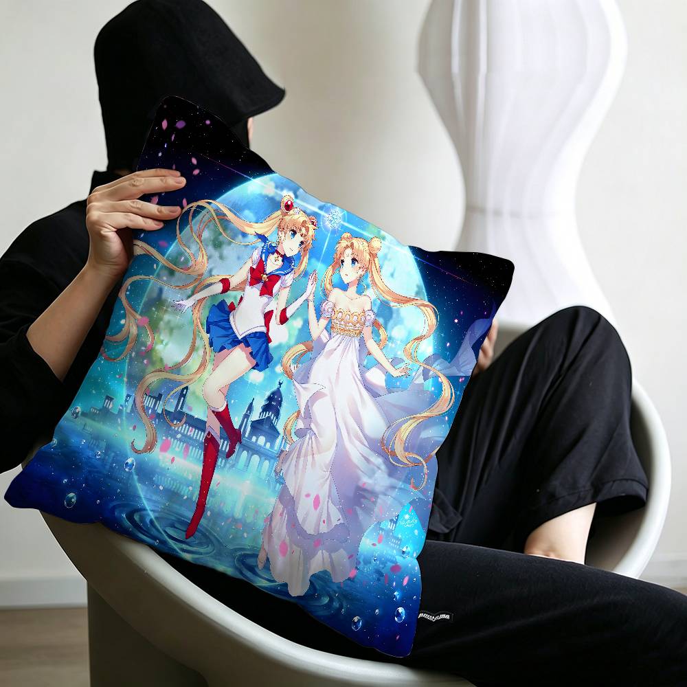 S-SAILOR Anime M-MOON Cushion Cover Decorative Pillow Sofa Home Decor case pillow cases