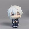 4pcs/Set Blue Lock Cute Seishiro Yoichi Meguru Hyoma Chibi Sitting Figure Soccer Anime Model Toy Desktop Ornament Car Decor Gift