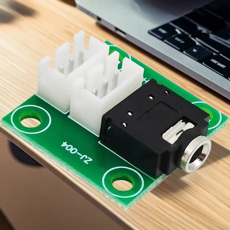 1PCS 3.5MM Headphone Audio Signal Transfer XH2.54 3P Terminal Lead Amplifier Chassis DIY Wiring Board