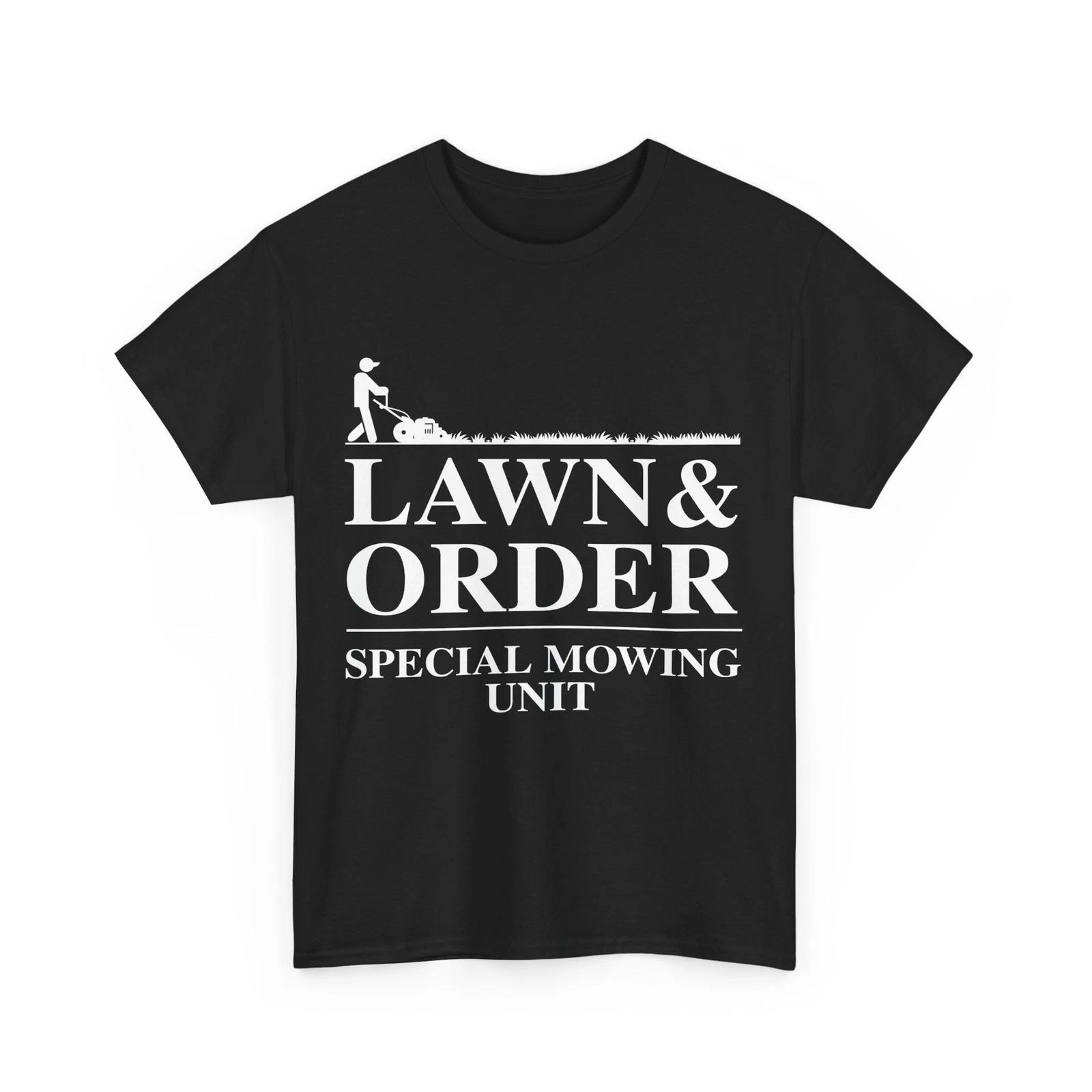 Lawn Mower Shirt, Lawn And Order Gardening Lovers Gardener Women Men T-shirt S
