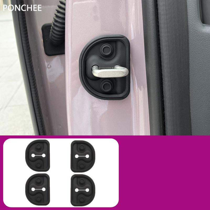 For Geely EX2 EMAS 5 Xingyuan 2025 2026 Silicone Protective Cover for The Door Lock Catch Cover Automobile Modification Supplies