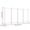 VidaXL Cloison de Séparation 4 Panneaux Séparateur de Pièce Pliable Diviseur Écran d'Intimité Paravent Décoration Salon 350263