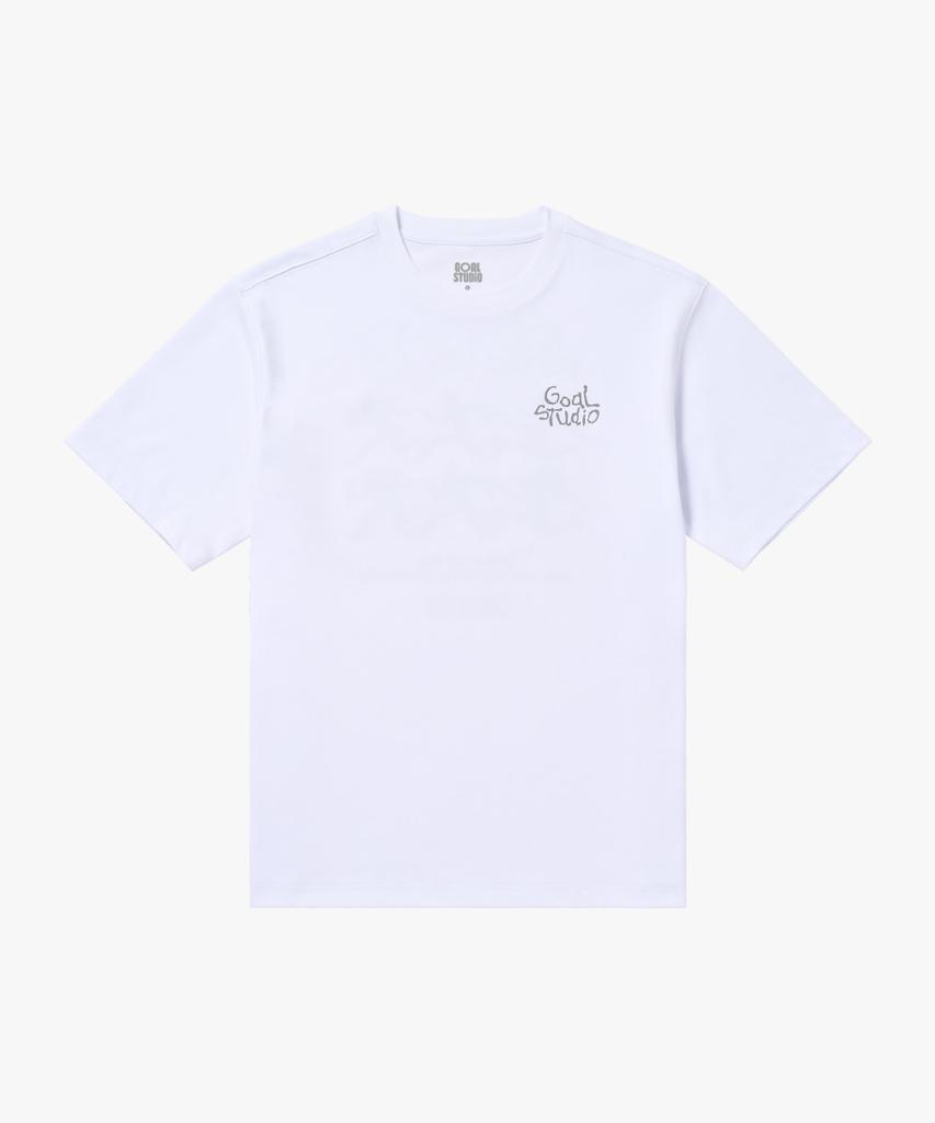 GOALSTUDIO Run Graphic Airmesh Tee-White