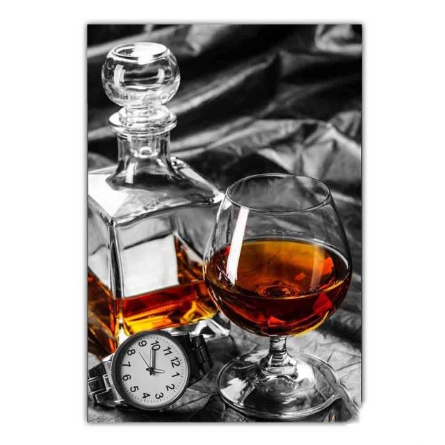 

Современный алкогольный бокал для вина, виски, духи, холст, картина, гостиная, крыльцо, постер, украшение комнаты, наклейки на стену, прозрачный Hd подарок 50x70cm No Framed