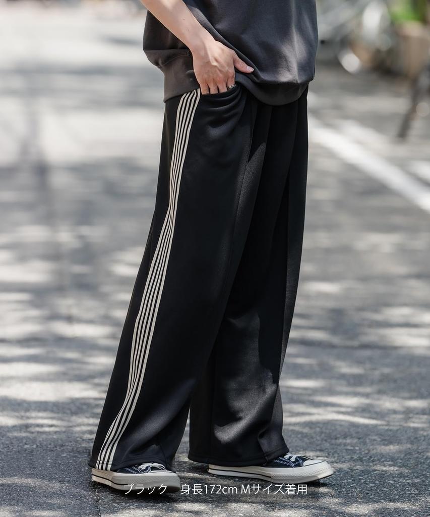 [IMPROVES] SIDEWAYSTANCE Line Jersey Wide Track Pants