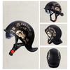 Motorcycle Helmet Retro Half Face Helmet Windshield HD Visors Capacete De Moto Helmest Scooter Casco Cycling Helmet Men Women