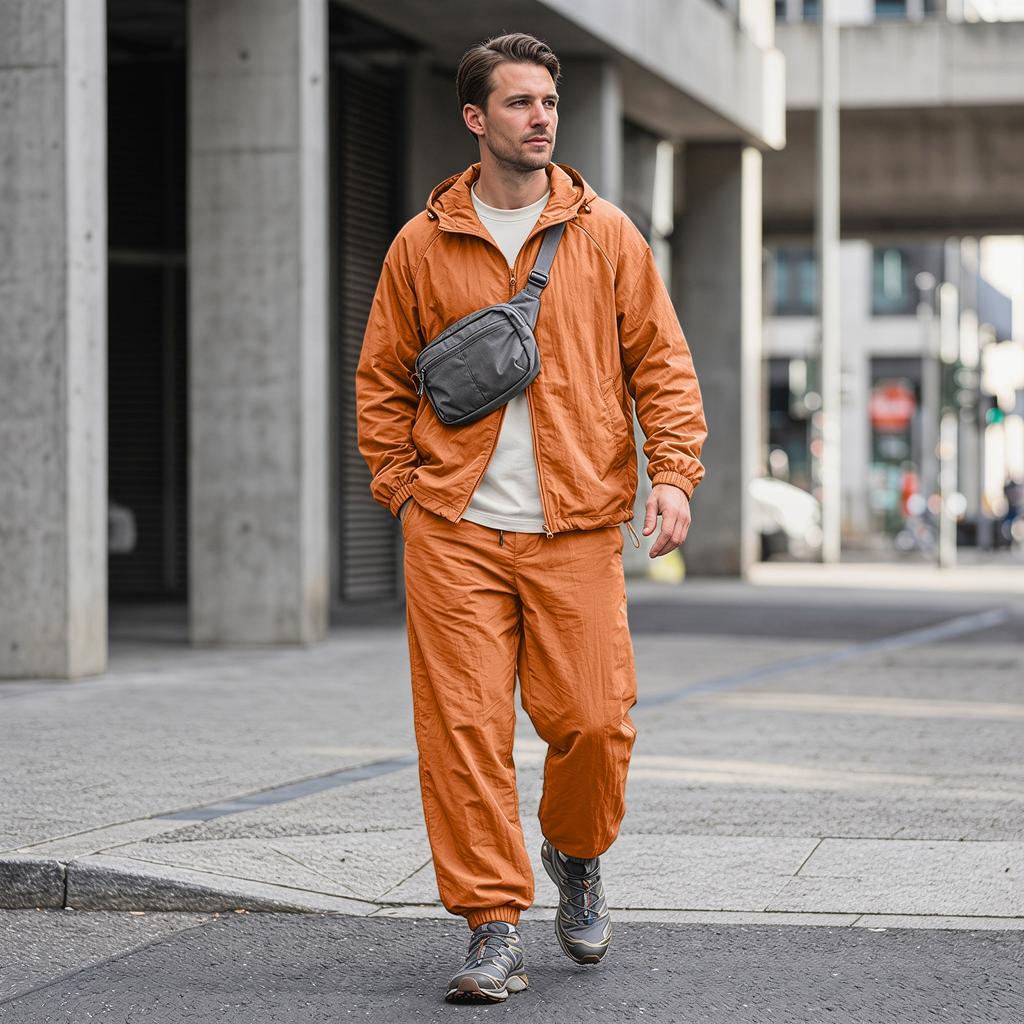 Men's Sun Hoodie Jacket and Pants Set Quick Dry Lightweight for Outdoor Sports