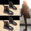Wear thin short cotton boots 2025 autumn and winter new Martin boots women's velvet warm thickened British wind locomotive boots