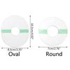 50x Patches Waterproof Adhesive Patch Latex Hypoallergenic Adhesive Waterproof Sensor Overpatch Tape for Outdoor Climbe