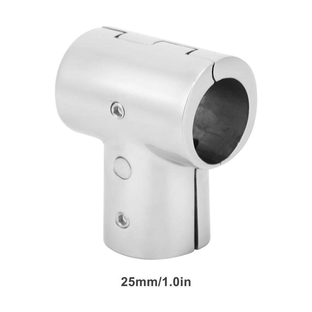 Stainless Steel Tee Split Connector 3 Way Tube Connecting Pipe Fittings for Boat
