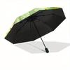 1pc Beautiful Princess Tiana Pattern Beautiful Looking Automatic Folding Umbrella, 3 Folding, 8 Pole Frame Design, Durable and Suitable for