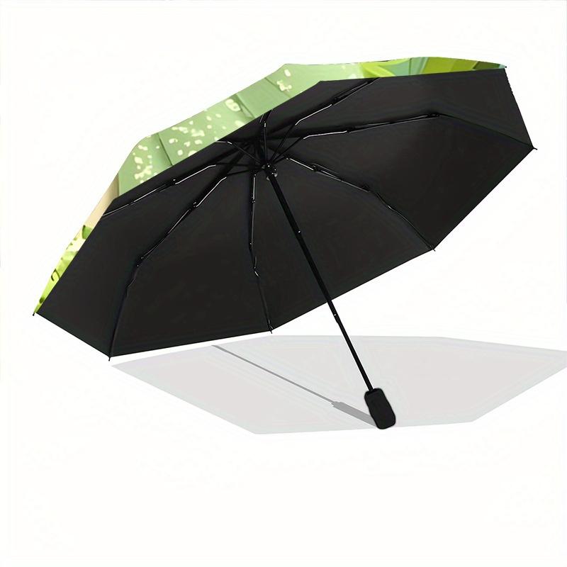 1pc Beautiful Princess Tiana Pattern Beautiful Looking Automatic Folding Umbrella, 3 Folding, 8 Pole Frame Design, Durable and Suitable for