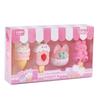 4Pcs/Set Cute Cartoon Girlish Pencil Eraser Kawaii Rabbit Ice Cream Boxed Rubber Student Gift Erasers for Kids Korean Stationery
