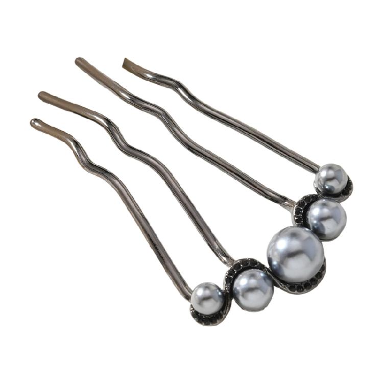 U-förmige französische Haarspange Französische Haargabel Stäbchen 4 Zinken Hochsteckfrisur Dutt Haarspangen für Damen Mädchen Frisur Zubehör