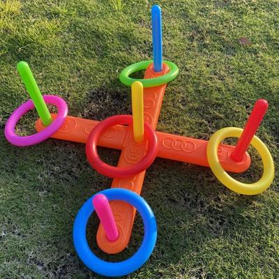 זריקת טבעות פנימית וחיצונית הטלת טבעת אינטראקטיבית משחקי למידה מוקדמת, ספורט וכושר משחקי הערמה מהנים ותחרויות מזדמנות צעצועים לילדים