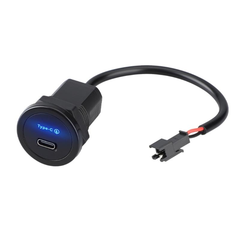 

30W Fast Speed Type C PD3.0 Car Charging Sockets for Vehicles, DIY 12V Accessories USB Outlet 1