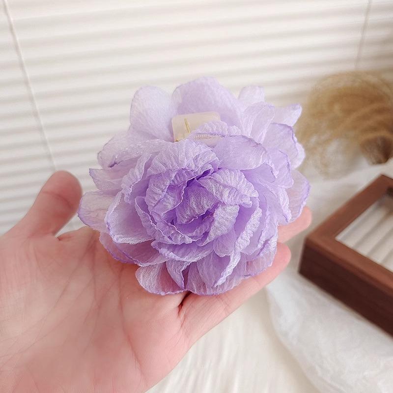 Rose Flower Grappling Clips for Women's Laid-back Updo Hairshark Clip Hair Clips and Bun Hair Clips