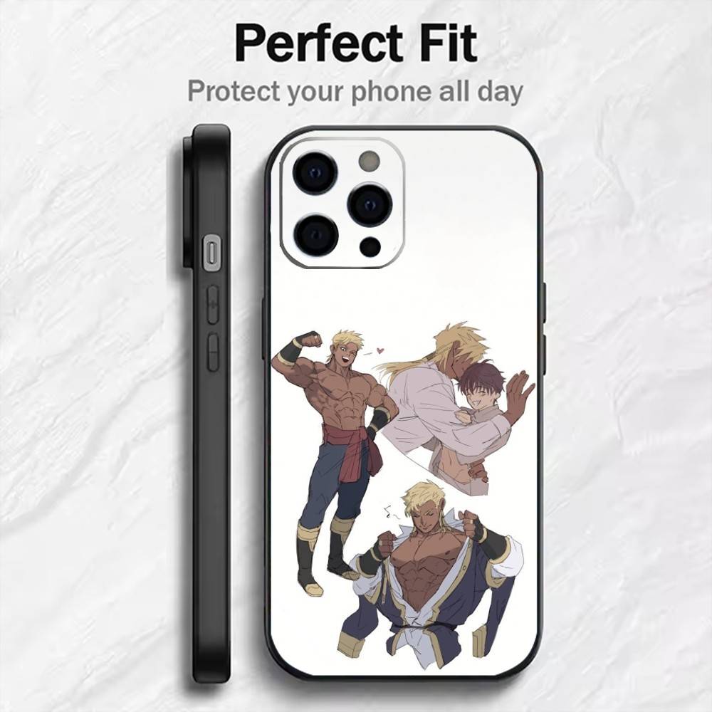 

The Titan-s B-Bride Caius And Kouichi Phone Case For iPhone17,16,15,14,13,12 Plus,Max Soft Silicone Black Cover iPhone17