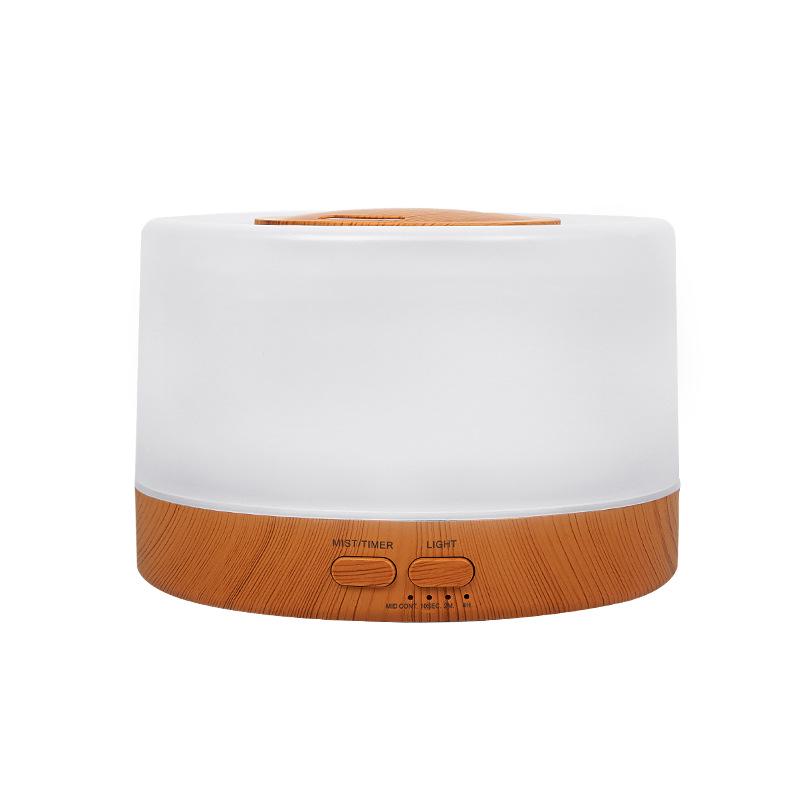 Umidificator cu ultrasunete pentru aromaterapie, model lemnos, 700 ml, și purificator de aer pentru birou MUJI