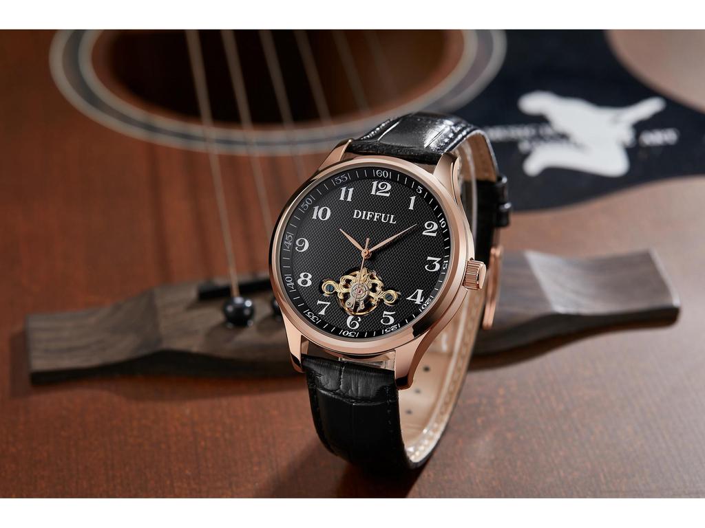 Brand New Men's High-End Waterproof Trendy Hollow Mechanical Watch