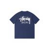 Stussy Short Sleeve T-Shirt Teens Loose Fit 270g Cotton Round Neck Casual Wear