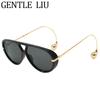 Oversized Pilot Oval Punk Sunglasses Women 2026 Luxury Vintage Big Frame Double Beam Sun Glasses For Lady Outdoor Eyewear UV400