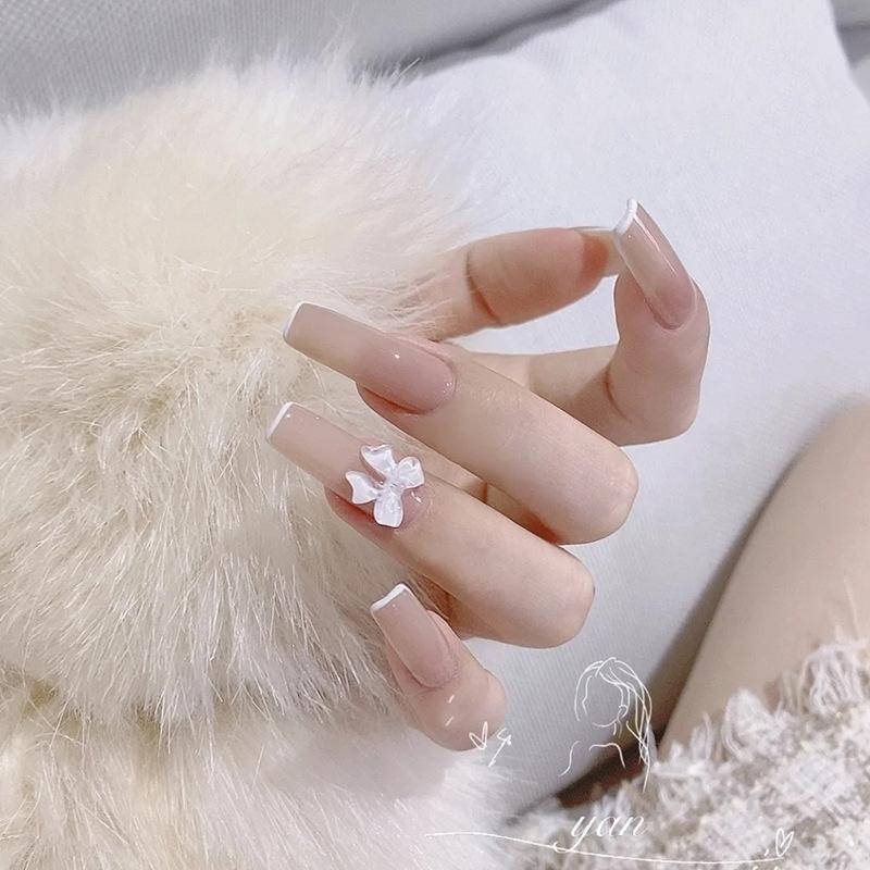 

10/50/100pcs Лук Орнамент для ногтей Японский лед через ленту Лук Украшение ногтей