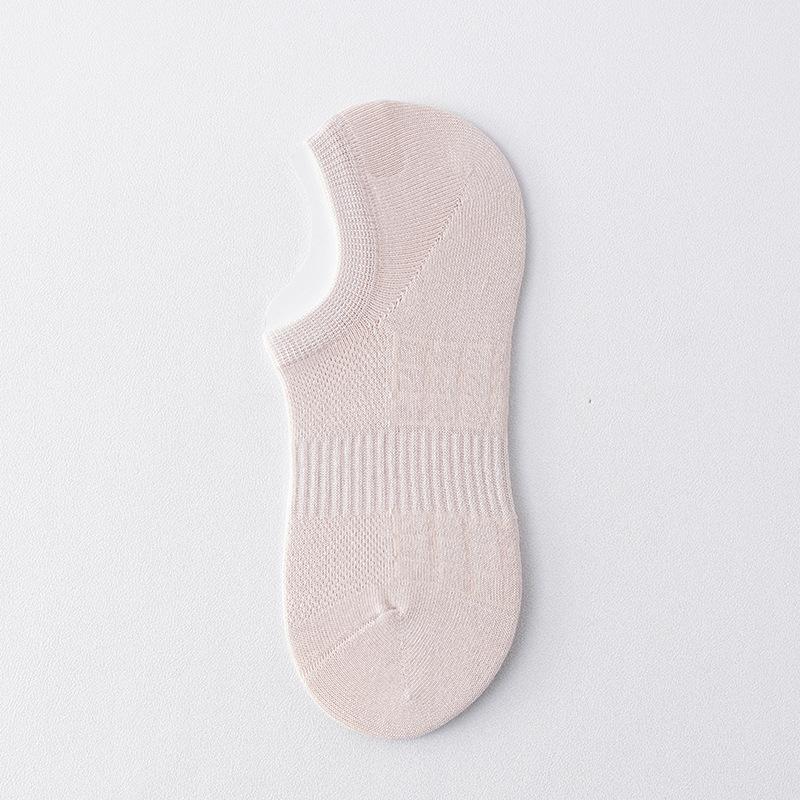 Female Summer Thin Non Slip Do Not Fall with Net Eye Shallow Mouth Invisible Short Cotton Socks