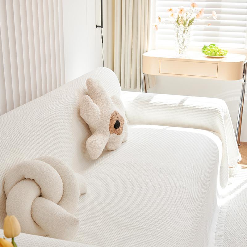 Oblique Mesh Sofa Cover Towel All-Inclusive Universal Four Seasons Universal Simple Modern Sofa Cover Anti-Scratching Cushion