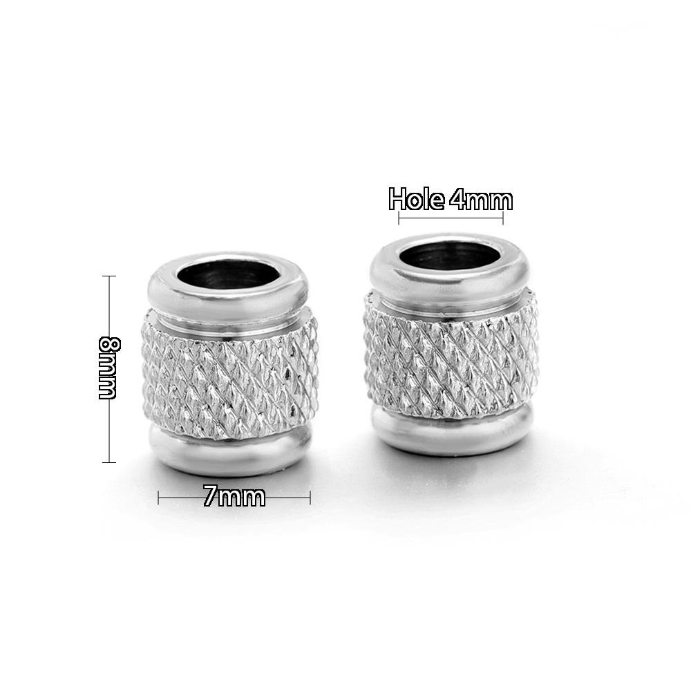 20Pcs Stainless Steel Gold Color Cylinder Bead Loose Spacer Beads for DIY Jewelry Beaded Necklace Supplies Bracelets Accessories