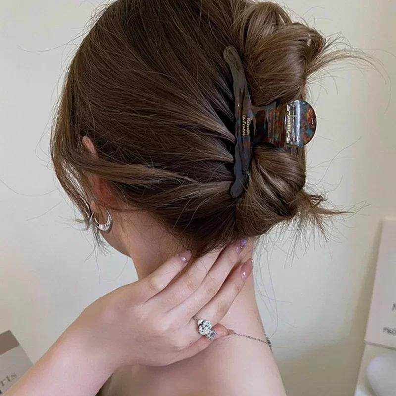 Neue Elegante Hochwertige Acetat Haarspange für Damen Temperament Haar Dekoration Dame Vintage Haarspange Mode Haarschmuck